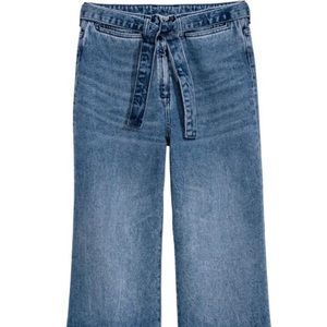 H&M denim high waist wide leg